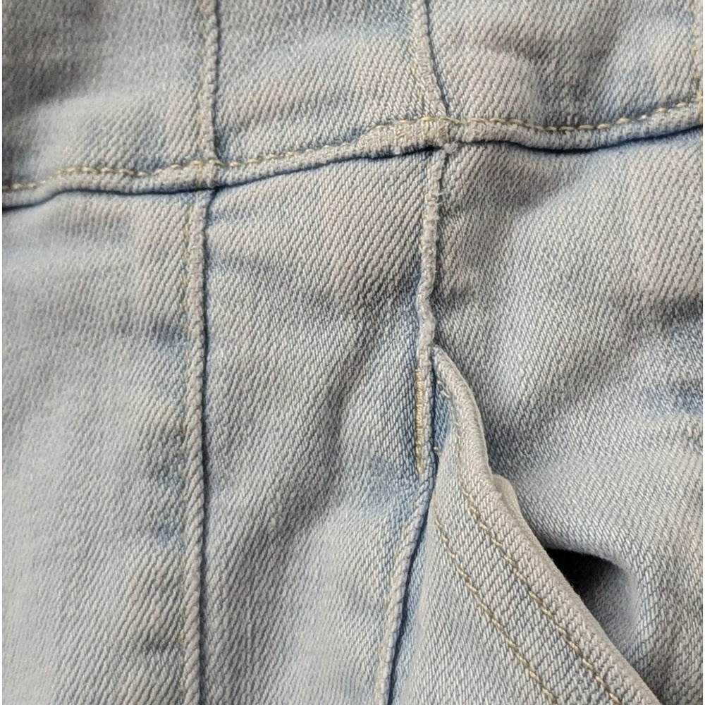 Free People Jayde Flare Stretch Denim Jumpsuit Light Wash Sz XL - Picture 12 of 14